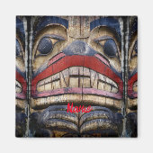 Totem Pole Face Thunder_Cove Magneet (Voorkant)