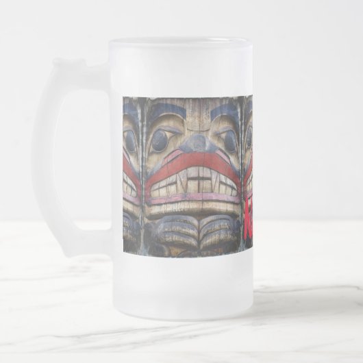 Totem Pole Face Thunder_Cove Matglas Bierpul (Links)