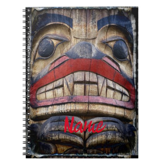 Totem Pole Face Thunder_Cove Notitieboek (Voorkant)