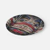 Totem Pole Face Thunder_Cove Papieren Bordje (Gekanteld)