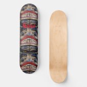 Totem Pole Face Thunder_Cove Persoonlijk Skateboard (Voorkant)