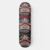 Totem Pole Face Thunder_Cove Persoonlijk Skateboard (Voorkant)