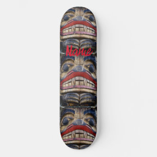 Totem Pole Face Thunder_Cove Persoonlijk Skateboard