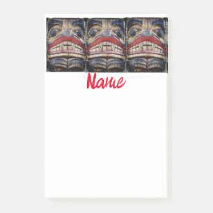 Totem Pole Face Thunder_Cove Post-it® Notes