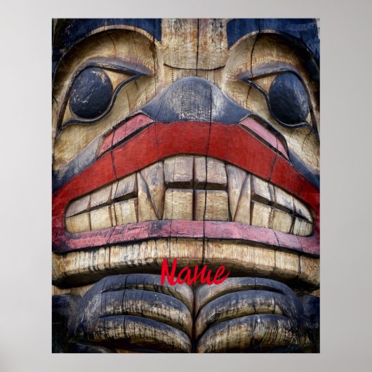 Totem Pole Face Thunder_Cove Poster (Voorkant)