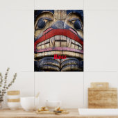 Totem Pole Face Thunder_Cove Poster (Keuken)