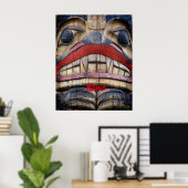Totem Pole Face Thunder_Cove Poster (Thuiskantoor)