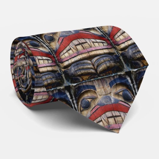 Totem Pole Face Thunder_Cove Stropdas (Opgerold)