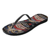 Totem Pole Face Thunder_Cove Teenslippers (Schuin)