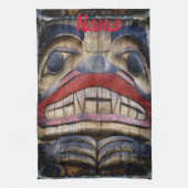 Totem Pole Face Thunder_Cove Theedoek (Verticaal)