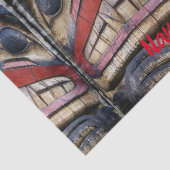 Totem Pole Face Thunder_Cove Tissuepapier (Detail)