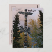 Totem Pole in Yukon Canada Briefkaart (Voorkant / Achterkant)