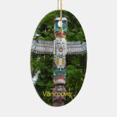 Totem Pole - Stanley Park, Vancouver Keramisch Ornament (Rechts)
