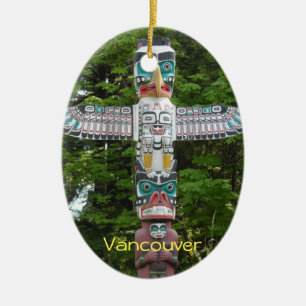 Totem Pole - Stanley Park, Vancouver Keramisch Ornament