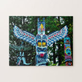 Totem Pole Vancouver. Jigzaag Puzzle Legpuzzel (Horizontaal)