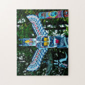 Totem Pole Vancouver. Jigzaag Puzzle Legpuzzel (Verticaal)