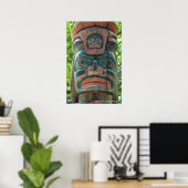 Totem Pole Wall Poster (Thuiskantoor)