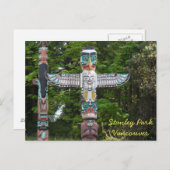 Totem Poles - Stanley Park, Vancouver Briefkaart (Voorkant / Achterkant)