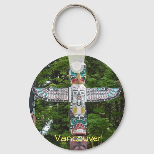 Totem Poles - Stanley Park, Vancouver Sleutelhanger (Voorkant)