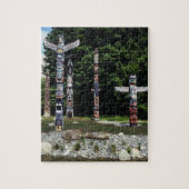 Totem poles, Vancouver, Brits Colombia Legpuzzel (Verticaal)