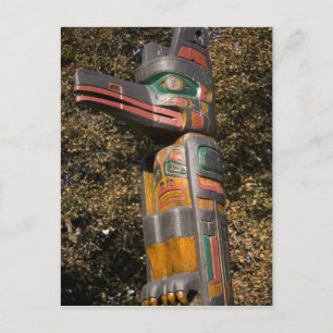 Totem-pool in het park Ottawa, Ontario, Canada Briefkaart