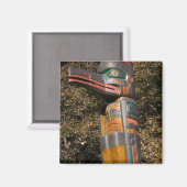 Totem-pool in het park Ottawa, Ontario, Canada Magneet (Voorkant / Achterkant)