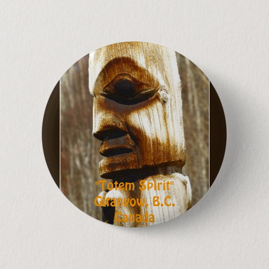 TOTEM SPIRIT Art Collectie Ronde Button 5,7 Cm (Voorkant)