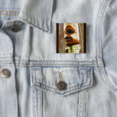 TOTEM SPIRIT Art Collectie Vierkante Button 5,1 Cm (In situ)