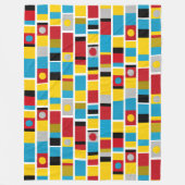 Totem Stripes Fleece Deken (Voorkant)