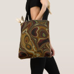 Totem Tote Bag<br><div class="desc">Totem: Abstracte primitieve kunst in aardetinten van oranje,  bruin,  groen en beige.</div>