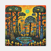 Totem Trees Magneet (Voorkant)