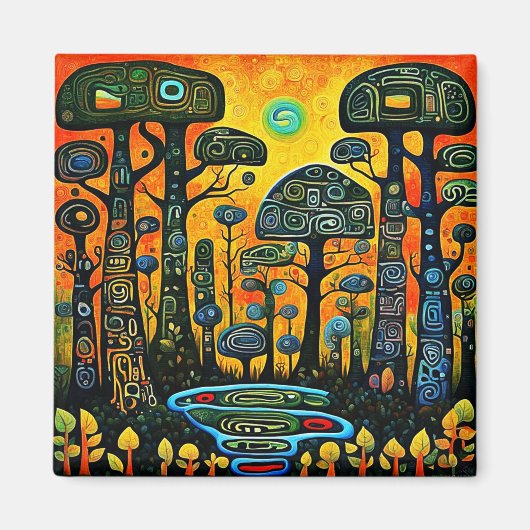 Totem Trees Magneet (Voorkant)