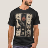 Totem van het Wilde - Raven Bison Wolf Poster T-shirt (Voorkant)