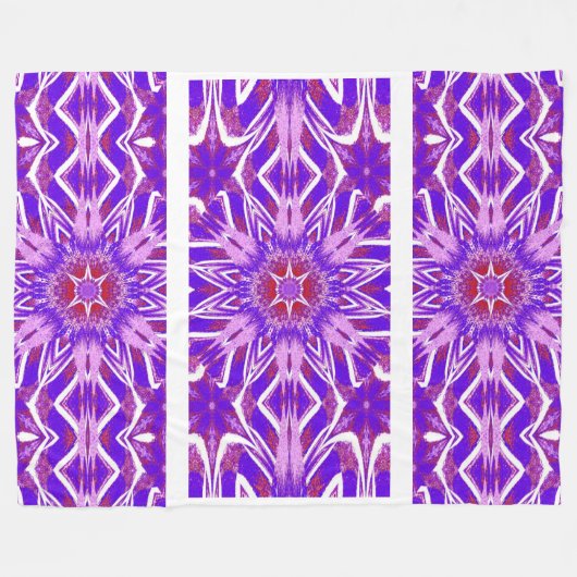 Totem Wilde bloem 11 Fleece Deken (Voorkant (Horizontaal))