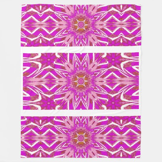 Totem Wilde bloem 12 Fleece Deken (Voorkant)