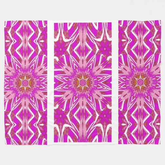 Totem Wilde bloem 12 Fleece Deken (Voorkant (Horizontaal))