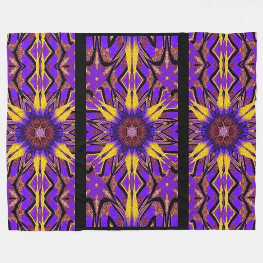 Totem Wilde bloem 1 Fleece Deken (Voorkant (Horizontaal))