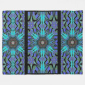 Totem Wilde bloem 2 Fleece Deken (Voorkant (Horizontaal))