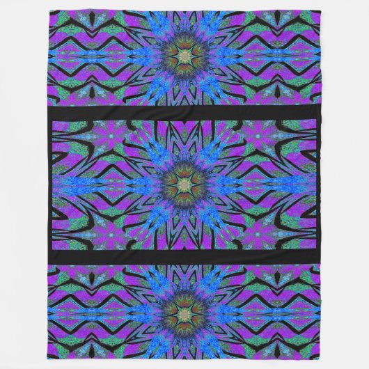 Totem Wilde bloem 4 Fleece Deken (Voorkant)