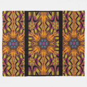 Totem Wilde Bloem 6 Fleece Deken (Voorkant (Horizontaal))