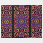 Totem Wilde bloem 8 Fleece Deken (Voorkant (Horizontaal))