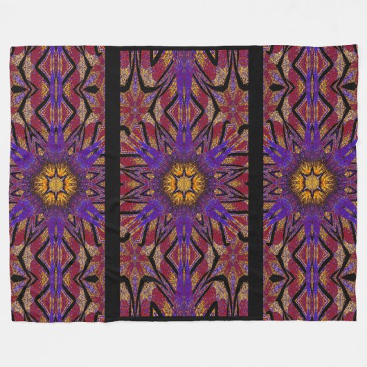 Totem Wilde bloem 8 Fleece Deken (Voorkant (Horizontaal))