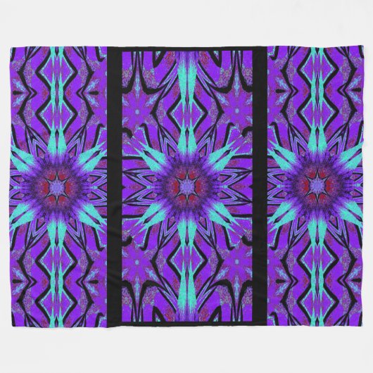 Totem Wilde bloem 9 Fleece Deken (Voorkant (Horizontaal))