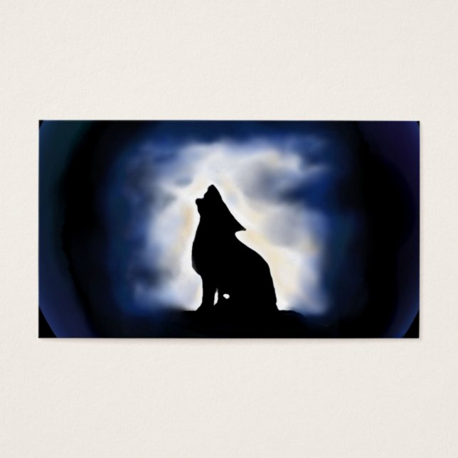 totem - wolf visitekaartje (Voorkant)