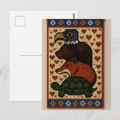totemdierenkralen briefkaart (Voorkant / Achterkant)