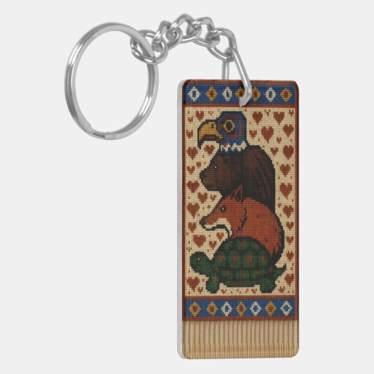 totemdierenkralen sleutelhanger (Voorkant Links)