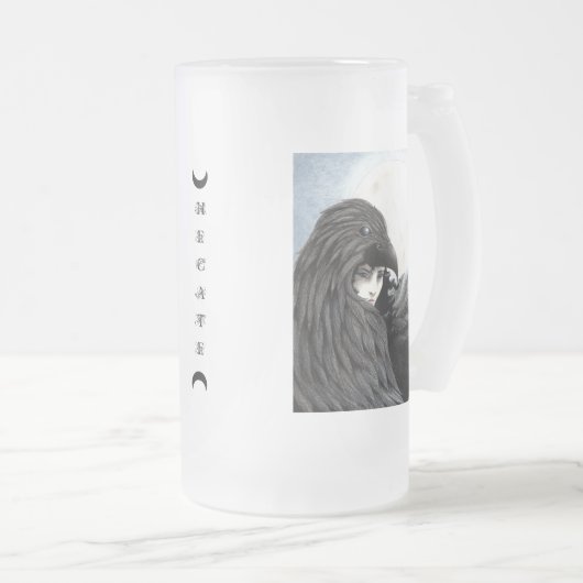 Totemisch Hecate drinkware Matglas Bierpul (Voorkant rechts)