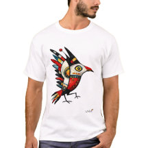 Totemische vogel – Abstract tribaal symbool