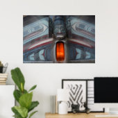Totempaal Abstract, Alaska Poster (Thuiskantoor)
