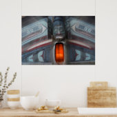 Totempaal Abstract, Alaska Poster (Keuken)